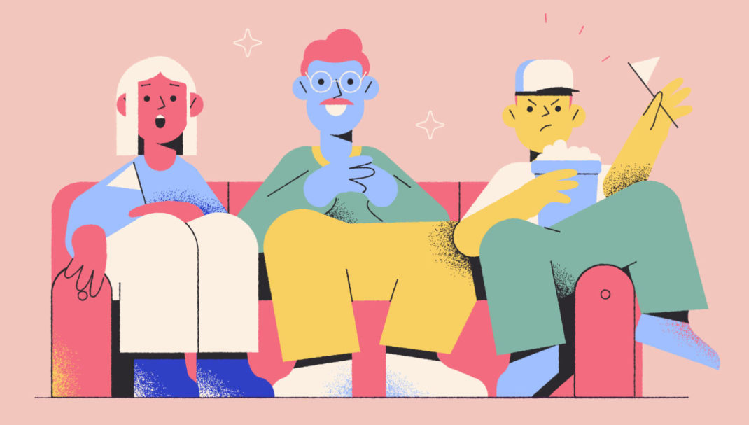 watching movies